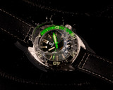 Ocean Crawler Core Diver GMT - Black/Green