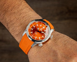 Ocean Crawler Paladino WaveMaker Orange Automatic watch 3-strap kit 
