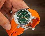 Ocean Crawler Paladino WaveMaker Green Automatic watch 3-strap kit 