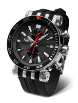 Vostok-Europe Energia Mecha-Quartz Chronograph on Bracelet- (VK61-575A588B)