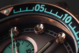 Reloj submarino Vostok-Europe ssn 571 de bronce con cronógrafo mecánico de cuarzo (vk61/571o613)