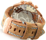 Winkelvoorbeeld Vostok-Europe almaz bronzen chrono lederen band 6s11/320o266s