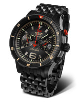 Vostok europe pulsera anchar acero inoxidable negro