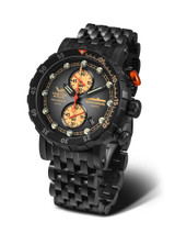 Vostok-Europe SSN 571 Mecha-Quartz Chronograph Submarine Watch on Armband (VK61/571C611B)