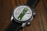 Roebuck Diviso groen/grijs automatisch horloge op leer 