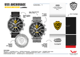 Chronographe méca-quartz Vostok-Europe à ancrage uss 43 mm ( Chronographe Vostok-Europe à ancrage uss 43 mm)