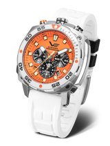 Vostok-Europe Systema Periodicum Neon Mecha-Quartz Chronograph Watch VK67-650A723