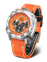 Vostok-Europe Systema Periodicum Neon Mecha-Quartz Chronograph Watch VK67-650A723