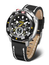 Vostok-Europe systema périodique soufre montre chronographe méca-quartz vk67-650e725