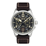 Avi-8 spitfire lås kronograf midnight oak watch av-4089-01