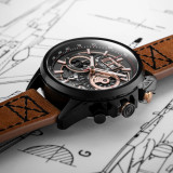 Avi-8 hawker harrier matador chronographe bronze carbone av-4065-03