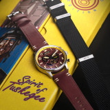 Avi-8 flyboy spirit of tuskegee montre chronographe marron édition limitée av-4109-02