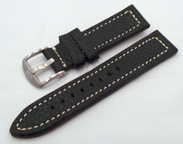 Bracelet cuir Uniq 22mm noir/blanc-unq.22.lmbk.w