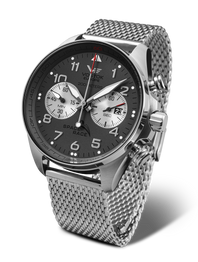 Vostok-Europe Space Race Chronograph Watch on Bracelet 6S21/325A666B