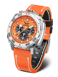 Vostok-Europe Systema Periodicum Neon-Mecha-Quarz-Chronographenuhr VK67-650A723