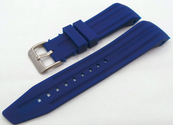 Vostok Europe Mriya Silicon Strap 24mm Blue-Mry.24.S.M.Bu