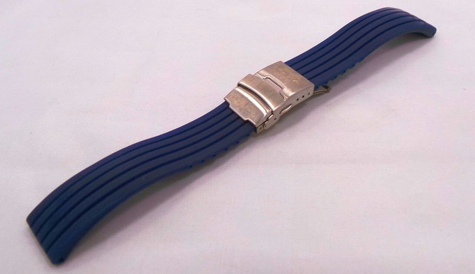 Vostok Europe N1 Rocket & Radio Room Silicon Strap 20mm Blue-N1RR.20.S.S.Bu