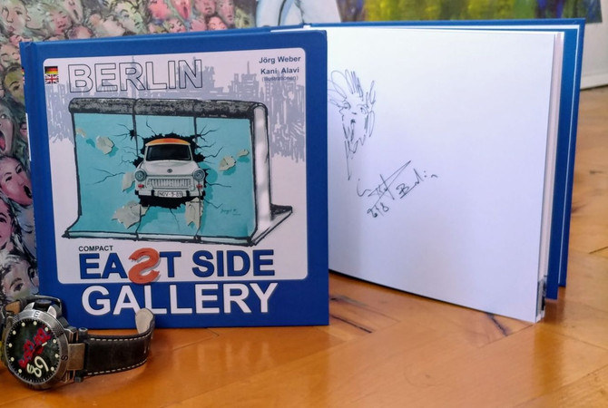 Photo Book of the East Side Gallery hand signed by Kani Alavi Executive Director