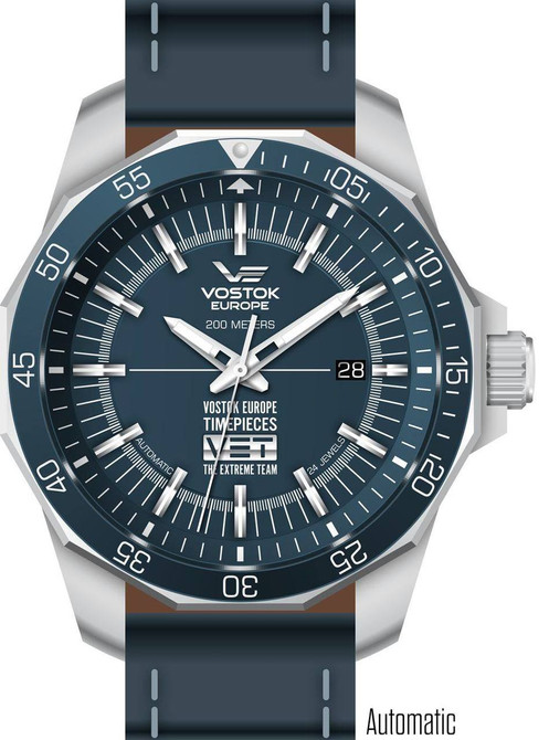 Vostok-Europe Extreme Team VET Special-Edition Automatic Watch on Bracelet and leather Straps 