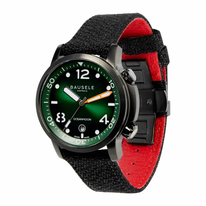 Bausele OCEANMOON IV Swiss Made Dive Watch | GREEN