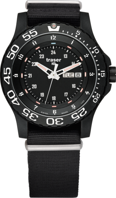 traser P66 Elite Reloj de tritio rojo fabricado en Suiza 104637