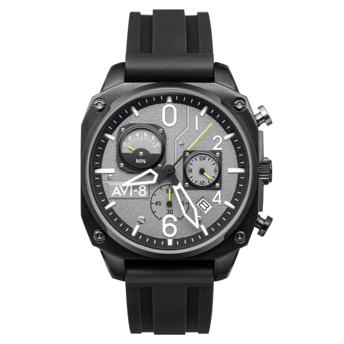 Avi-8 hawker hunter taktisk svart retrograd kronograf watchav-4052-r1
