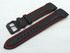 Vostok Europe N1 Rocket-Radio Room Leather Strap 22mm Black/Red-N1RR.22.L.B.Bk.R