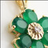 Ladies' Emerald and Diamond Gold Pendant