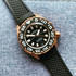 SUPA Diver Bronze Automatic Watch with Swiss Movement Black Sea 