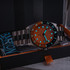 Core-timepeices fury automatico gmt titanio arancione orologio