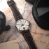 AVI-8 Spitfire Lock Aircraft White Chronograph Watch AV-4089-05