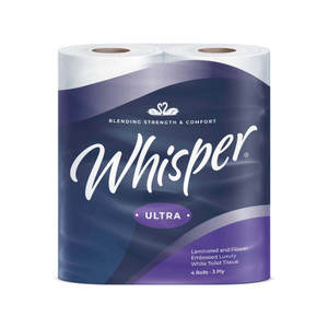 Whisper Luxury 3 Ply Toilet Roll 1 x 40