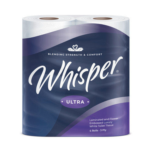 Whisper 3 Ply Luxury Toilet Roll 1 x 40