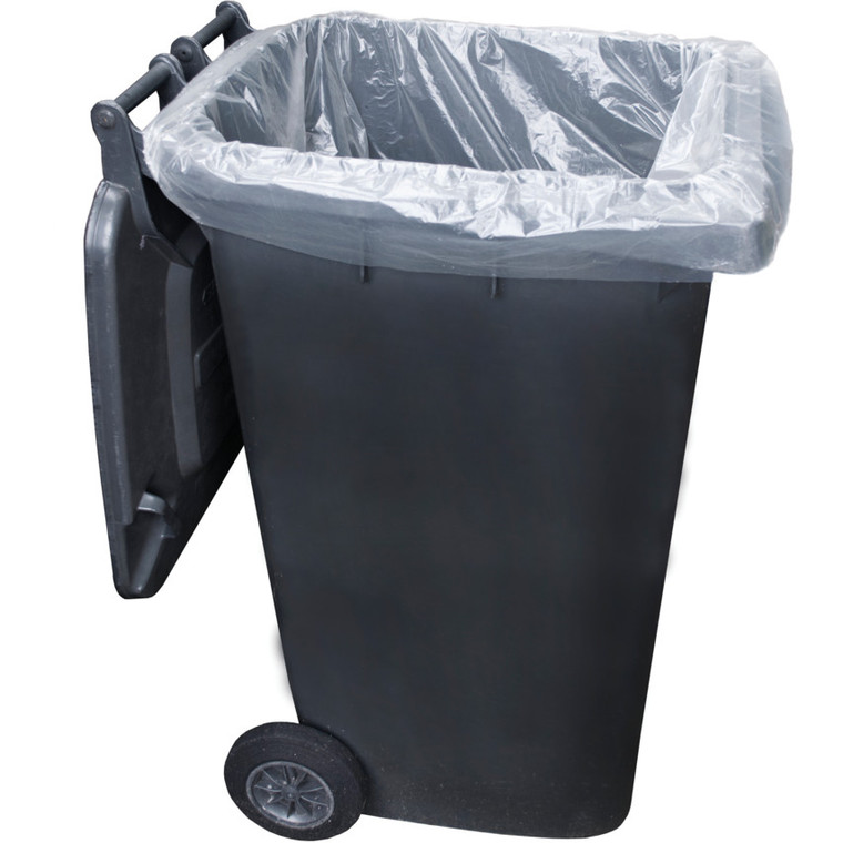 Clear Wheelie Bin Liner (100)