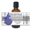 CELESTIAL ® WHITE SAGE USA ORGANIC ESSENTIAL OIL ~ CLEARING SMUDGING BANISHING PURIFY