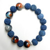 MiaLava Ocean Sunset Jade aromatherapy diffuser bracelet with lava stone beads
