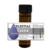 CELESTIAL Cassia Essential Oil in amber coloured glass bottle