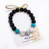 MiaLava | CRYSTAL AROMATHERAPY DIFFUSER BRACELET - SUCCESS & GOOD LUCK - TURQUOISE