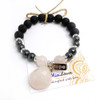 MiaLava | CRYSTAL AROMATHERAPY DIFFUSER BRACELET HOPE WITH SILVER CHARM