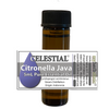 CELESTIAL Citronella Java Essential Oil in amber coloured glass bottle