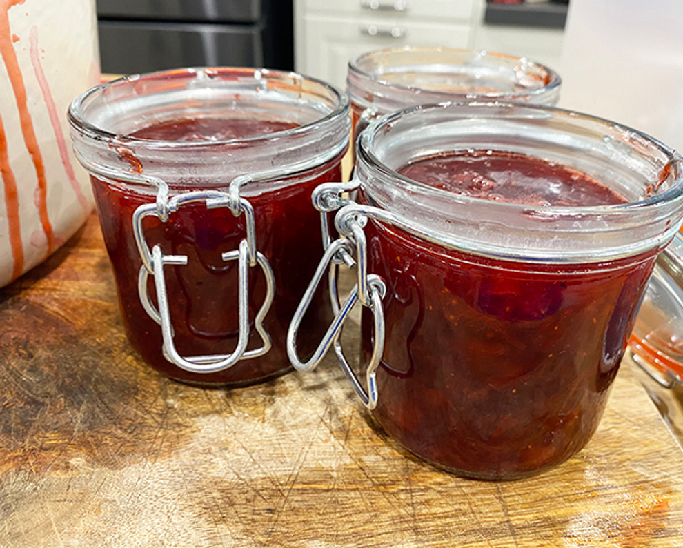 Strawberry & Hibiscus Jam - with pectin