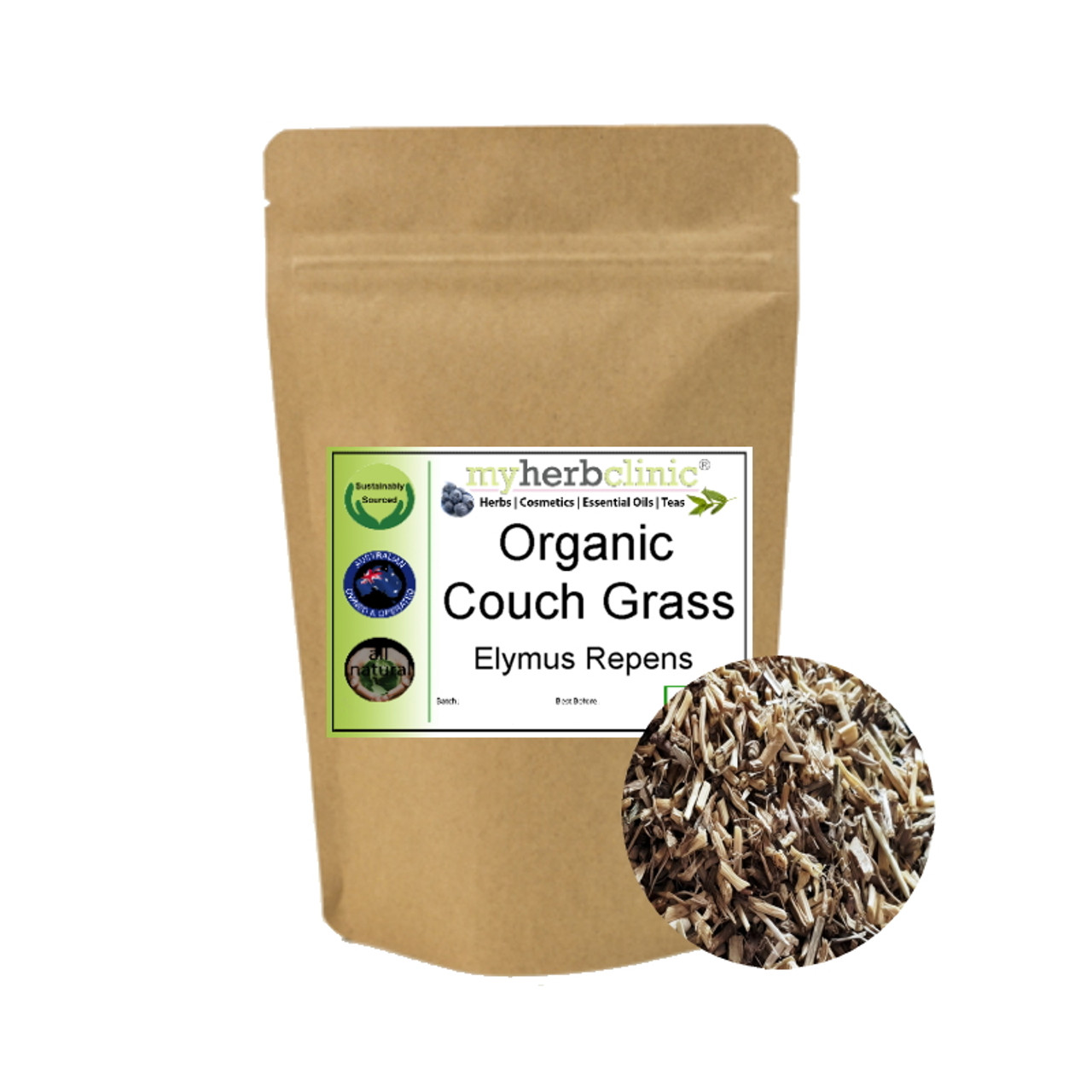 MY HERB CLINIC ® COUCH GRASS PREMIUM ORGANIC Elymus repens (WITCH