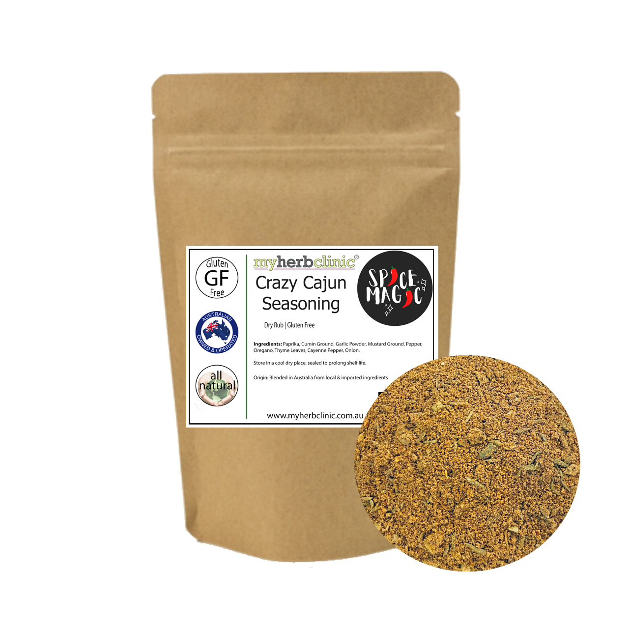 SPICE MAGIC ® Crazy Cajun Gluten‑Free Seasoning – Gourmet BBQ Rub