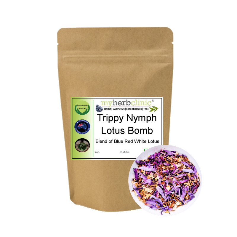 MY HERB CLINIC ® TRIPPY NYMPH LOTUS BOMB ORGANIC BLUE RED WHITE LOTUS