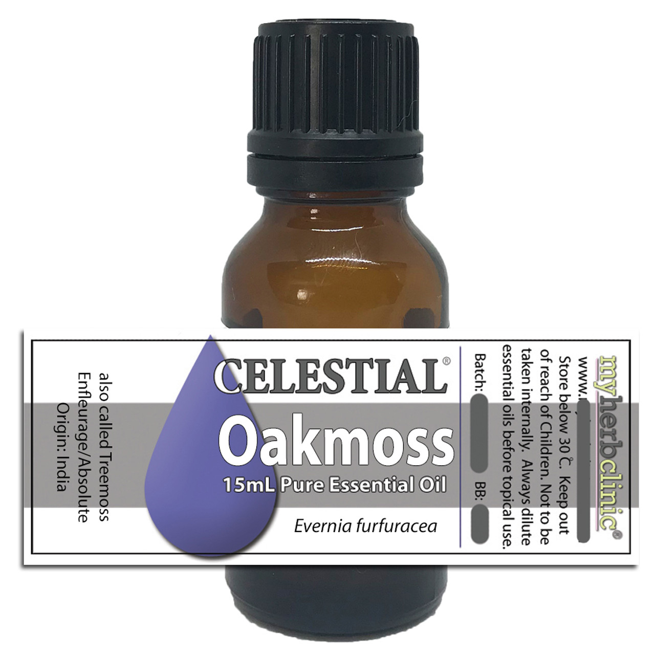 CELESTIAL ® OAKMOSS ABSOLUTE THERAPEUTIC GRADE ESSENTIAL OIL - WOODY EARTHY  SCENT