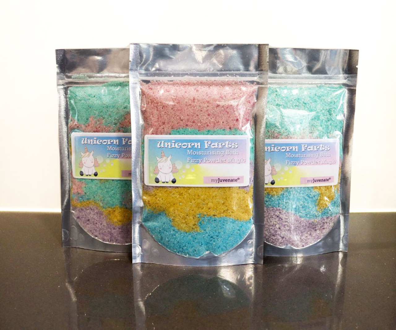 Unicorn Farts Moisturising Bath Fizzy Powder Crumble Magic