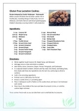 Gluten Free Lactation Cookies