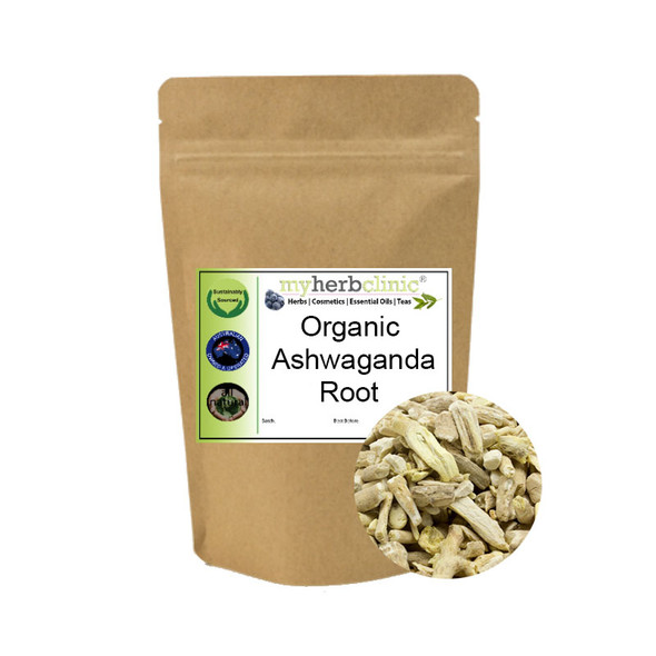 MY HERB CLINIC ® ASHWAGANDHA ROOT ORGANIC (Withania) AYURVEDIC HERB TEA ADAPTOGEN