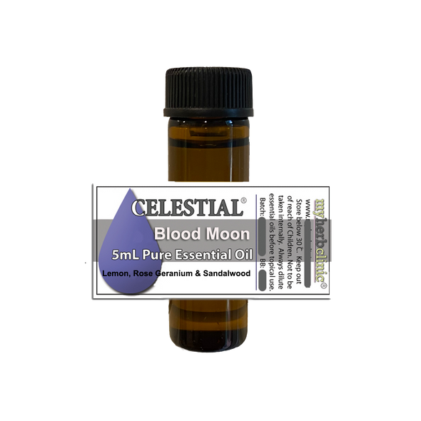 CELESTIAL ® BLOOD MOON PURE ESSENTIAL OIL - 5ml - ENHANCE ENERGY FOR CHANGE
