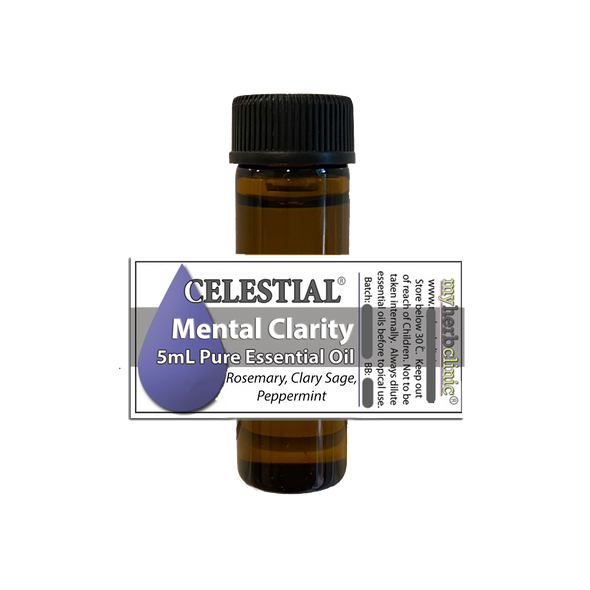 CELESTIAL ® MENTAL CLARITY ESSENTIAL OIL BLEND ROSEMARY CLARY SAGE PEPPERMINT